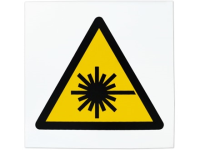 Caution laser symbol safety sign.