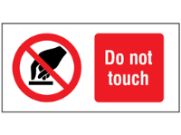 Do not touch label.