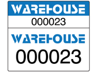 Assetmark dual serial number label (full design), 26mm x 30mm