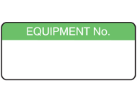 Equipment number equipment label