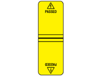 Passed cable wrap label