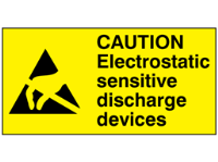 Caution Electrostatic sensitive discharge devices label.