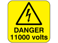 Danger 11000 volts