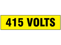 415 Volts label