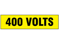 400 Volts label