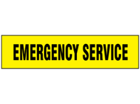 Emergency Service label