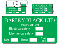 Custom write and seal label, 25mm x 50mm