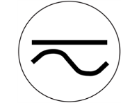 Direct and alternating current symbol label.