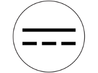 Direct current symbol label.