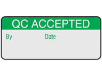 QC accepted aluminium foil labels.