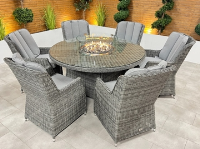 Leading Suppliers Of Rattan Dining Fire Pit Sets Thundersley