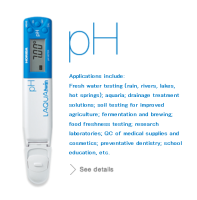 HORIBA Laqua Twin pH meter (3 point calibration) with Solution and Battery