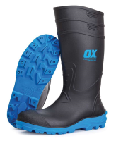OX Safety Wellington Work Boot (Black/Blue)