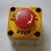 Emergency stop button twist release