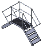 Aluminium Freestanding Stepover Ladders