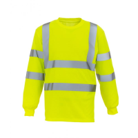 Yoko Hi-Vis Yellow Long Sleeve T-Shirt