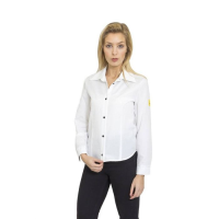 Women's Smart ESD Blouse in White