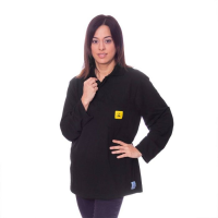 Long sleeved Black ESD Polo Shirts