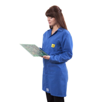 ESD Lab Coats in Royal Blue