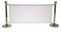 White 1.4m Banners for the Cafe Barrier sets