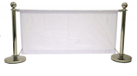 White 1.6m Cafe Banners for the Cafe Barrier Sets