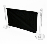 Black 1.6m Cafe Banners for the Cafe Barrier Set