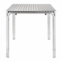 Weatherproof Square Aluminium Table - 70 cms