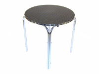 Aluminium Round Table - Rolled Edge - 70cm