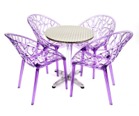 Purple Umbria Chair Bistro Furniture Sets