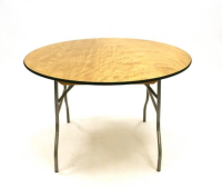 5&#39; 6” Round Varnished Banquet Table