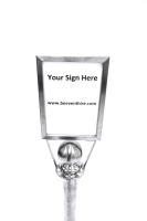Suppliers of A4 Barrier Post Top Sign Holder - (Portrait)