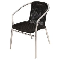 Suppliers of Black Rattan Aluminium Chair