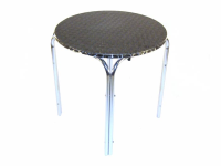 Suppliers of Aluminium Round Table - Rolled Edge - 70cm