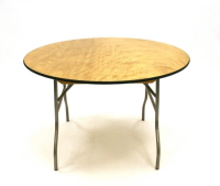 Suppliers of 6&#39; ft Round Folding Varnished Banquet Table