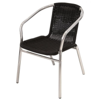 Distributors of Black Rattan Aluminium Chair