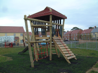 Installers of High Quality Wacky House for Playground