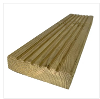 Decking Board, 32 x 125mm Grooved & Smooth