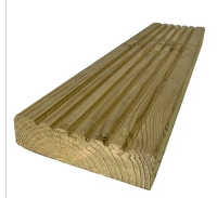 Decking Board, 38 x 150mm x 4.8m Smooth & Grooved For Contractors