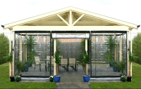 Clear Plastic Outdoor Curtains For Hospitality Sector