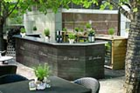 Restaurant Outdoor Bar with Magnetic Front