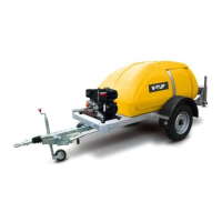 High Performance V-TUF DELUGE 13HP Gearbox Driven Honda Petrol 1100 ltr Highway Trailer Bowser Pressure Washer