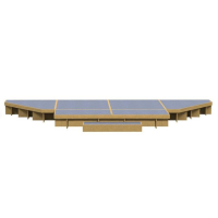 Arena Stage - Set 2 - 600mm, Brown