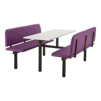 CU95 - 6-Seater Felix Canteen Unit - 2 Way Access, Purple, White