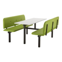 CU95 - 6-Seater Felix Canteen Unit - 2 Way Access, Green, White