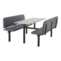 CU95 - 6-Seater Felix Canteen Unit - 2 Way Access, Grey, Grey