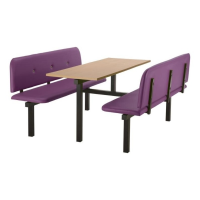 CU95 - 6-Seater Felix Canteen Unit - 2 Way Access, Purple, Beech