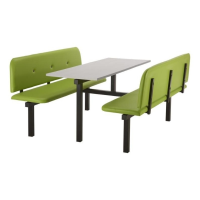 CU95 - 6-Seater Felix Canteen Unit - 2 Way Access, Green, Grey