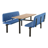 CU95 - 6-Seater Felix Canteen Unit - 1 Way Access, Blue, Beech