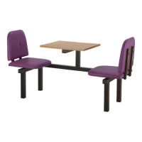 CU95 - 2-Seater Felix Canteen Unit - Purple, Beech