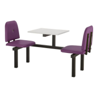 CU95 - 2-Seater Felix Canteen Unit - Purple, White